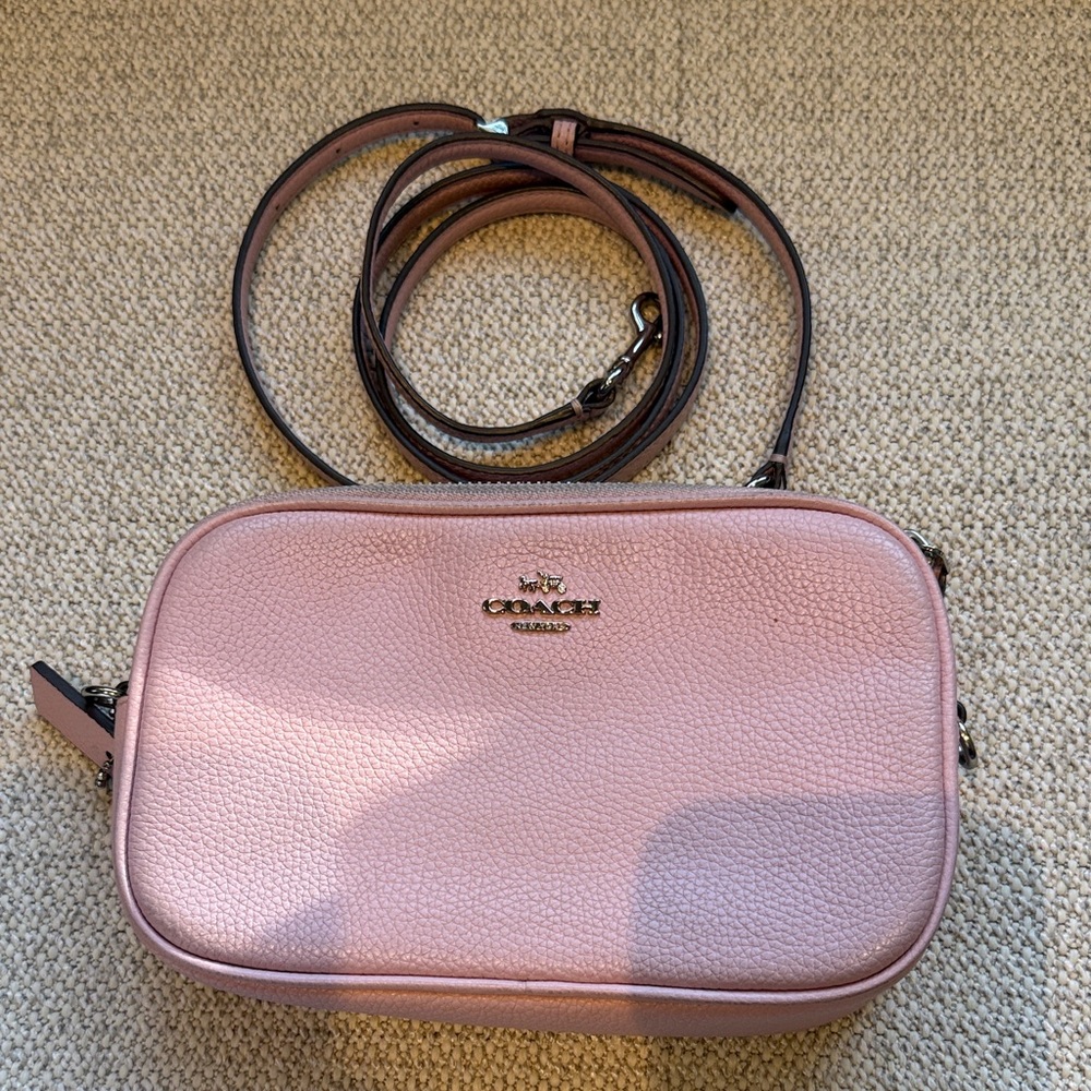 Coach pink crossbody bag